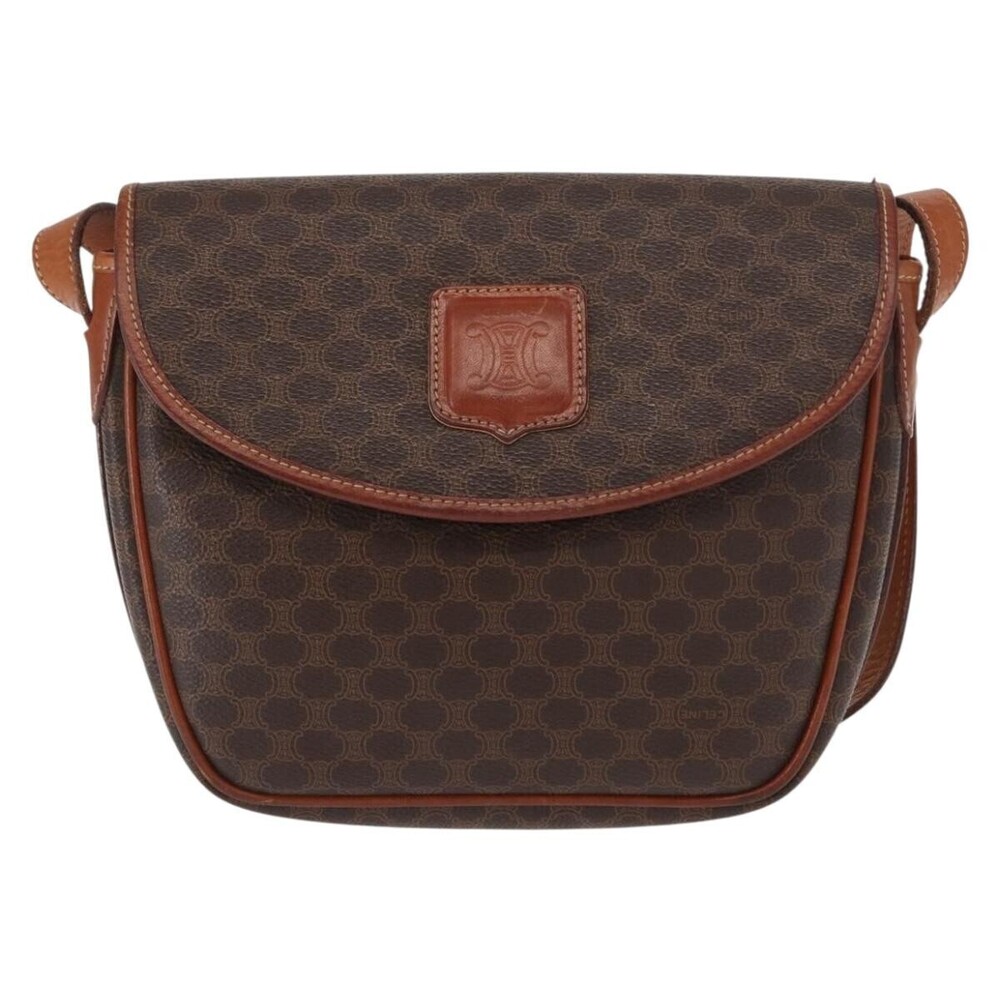 Celine Vintage Macadam Canvas and Leather